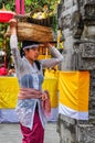 Balinese woman in Tirta Empul Temple, Bali, Indonesia Royalty Free Stock Photo