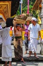 Balinese woman in Tirta Empul Temple, Bali, Indonesia Royalty Free Stock Photo