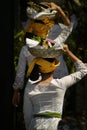 Balinese Women Bringing Offerings to a Hindu Cremation.