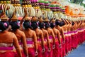 Balinese women with religious offering