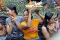 Balinese women at tampaksiring temple