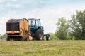 Baling hay Royalty Free Stock Photo