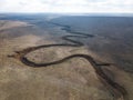 Balk in the steppes of Kalmykia