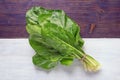 Balkan cuisine. Blitva ( chard leaves ) - popular leafy vegetables Royalty Free Stock Photo