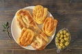 Balkan cuisine. Bureks filled pastry, popular national dish