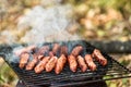 Balkan cuisine Pork Cevapi on the grill