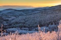 Balkan Mountains sunset Royalty Free Stock Photo