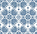 Floral traditional Zmijanje cross stitch style vector folk art seamless pattern - textile or fabric print design from Bosnia and H