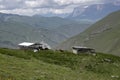 A house for cows in the middle of the mountains