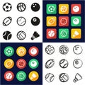 Ball All in One Icons Black