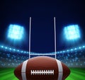 ball and american football field eps 10