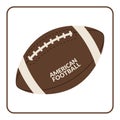 Ball for american football isolated on a white background