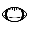 Ball American football oval icon vector American football symbol