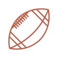 Ball American football oval icon vector American football symbol