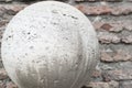 Ball ancient marble Royalty Free Stock Photo