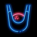 Ball Bag Cleaner neon glow icon illustration Royalty Free Stock Photo
