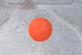 ball for bandy on ice Royalty Free Stock Photo