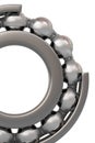 The ball bearing. Cutted ball bearing on a white background Royalty Free Stock Photo