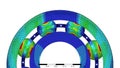 Ball bearing FEM stress analysis