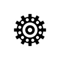 Ball Bearing, Industrial Mechanism Vector Icon Royalty Free Stock Photo