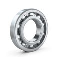 Of ball bearing radial isolated white background. Royalty Free Stock Photo