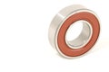 Ball Bearing Red and Silver White Background Royalty Free Stock Photo