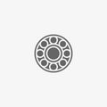 Ball bearing vector icon Royalty Free Stock Photo