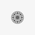 Ball bearing vector icon Royalty Free Stock Photo