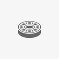 Ball bearing vector icon Royalty Free Stock Photo