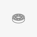 Ball bearing vector icon Royalty Free Stock Photo