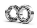 Ball Bearings isolated on white background Royalty Free Stock Photo