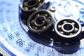 Ball Bearings And Protractor