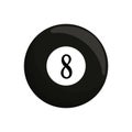 ball black billard eight icon