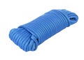 A ball of blue paracord string