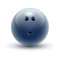 Ball for bowling, hard drilled sphere for sport