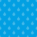 Ball candle pattern vector seamless blue Royalty Free Stock Photo