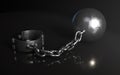 Ball And Chain Restraint Royalty Free Stock Photo