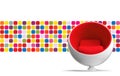 Ball chair Royalty Free Stock Photo