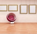 Ball chair in a classic interior Royalty Free Stock Photo