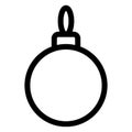 Ball, christmas, decoration Isolated Vector icon which can easily modify or edit