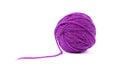 Ball clew of mauve wool Royalty Free Stock Photo