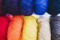 Ball of colored wool - Knitting material Royalty Free Stock Photo