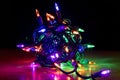 Ball of Colorful Christmas Lights Royalty Free Stock Photo