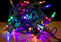 Ball of Colorful Christmas Lights Royalty Free Stock Photo