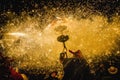 Ball de Diables on Correfoc in Cervera Royalty Free Stock Photo