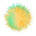 Ball with the effect of fur. shaggy ball. Colorful cartoon fluffy pompon. Fur ball.