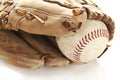 Ball and glove Royalty Free Stock Photo