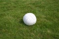 Ball on grass. Royalty Free Stock Photo