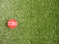 ball on the green ground Royalty Free Stock Photo