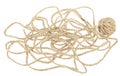 Ball of hemp twine Royalty Free Stock Photo